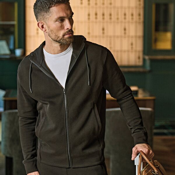 Ribbed interlock hooded full-zip (5508) Thumbnail