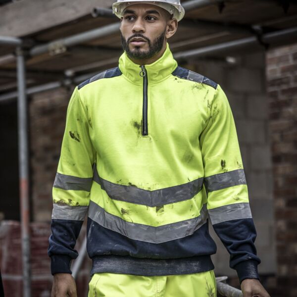 Pro Two Tone 1/4 Zip Sweat Top Thumbnail