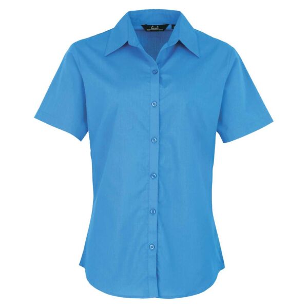 Women's short sleeve poplin blouse Thumbnail