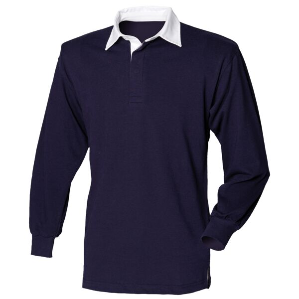 Long sleeve plain rugby shirt Thumbnail