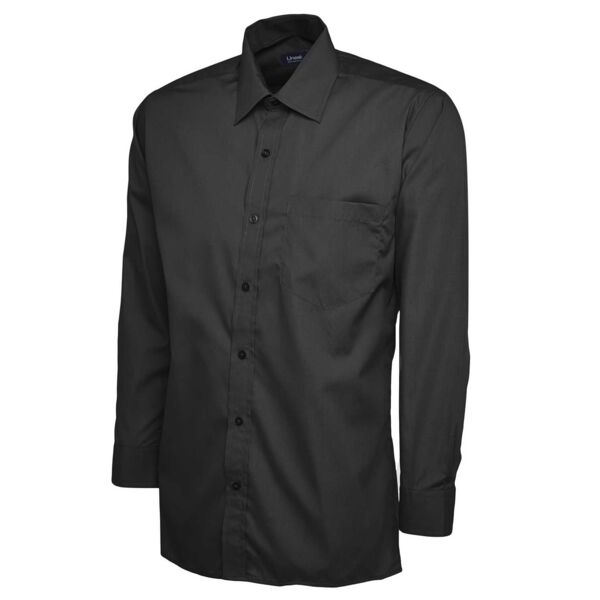 Mens Poplin Long Sleeve Shirt Thumbnail